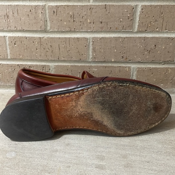 Allen Edmonds mens 10 C oxblood leather Cameron penny loafer dress shoes EUC - Picture 8 of 9